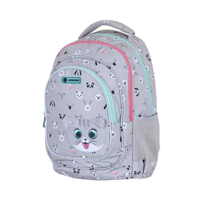 Immagine prodotto di Simpatico zaino scuola Astrabag con 3 scomparti Cat