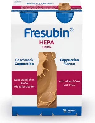 Obrázek produktu pro Fresubin hepa DRINK Cappucino Trinkflasche, 4X200 ml LOE