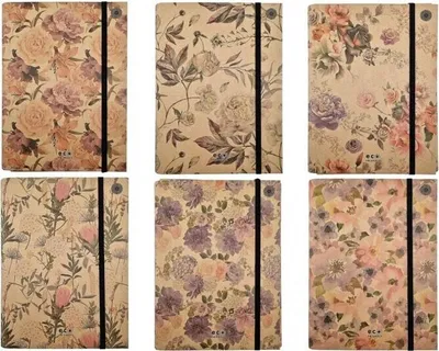 Zdjęcie produktu dla Teczka A4 skrzydłowa z gumką Misty Flowers MIX - Ziemia Obiecana