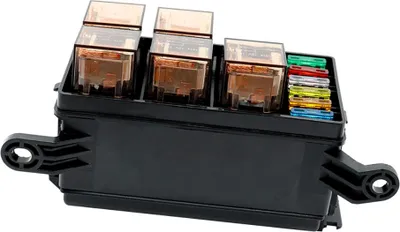 Obrázok produktu pre 12-slotová reléová skrinka 6 slotov pre relé 6 ATC/ATO štandardných poistiek Držiak blokov s 6 ks relé, 6 ks poistiek Univerzálny pre použitie v automobilovom a námornom priemysle