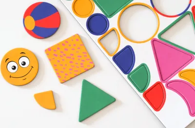 Immagine prodotto di ALLboards SHAPES01 ALLboards Magnete farbsortiert, Kunststoff, 48 St.