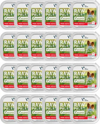 Produktbild von RAW PALEO Pate Mini Adult Beef – Nassfutter für Hunde – 150 g