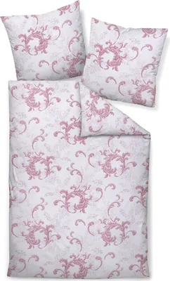 Produktbild von Janine Design Edelflanell-Bettwäsche-Garnitur Chinchilla S 78068 Farbe rosenholz Größe 135x200+80x80