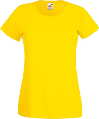 Image de Fruit Of The Loom Lady-Fit T-Shirt Femme BC1354 (XL) (Gelb)