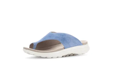 Produktbild von Gabor ROLLINGSOFT Damen Pantoletten - Zehentrenner Pantolette blau Freizeit NEU