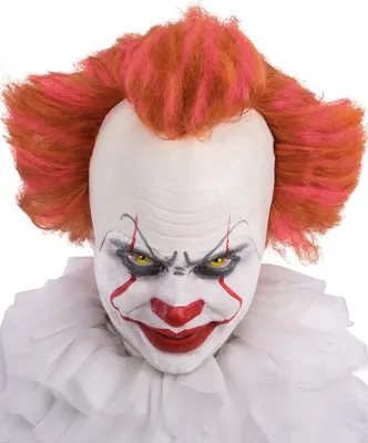 Produktbild von Horrorclown Perücke mit rotem Haar für Erwachsene