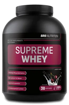 Produktbild von SRS Supreme Whey - 1900g - Dose Kirsch-Joghurt