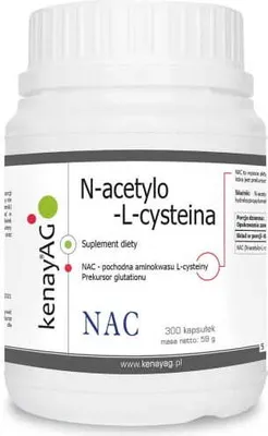 Obrázek produktu pro Doplňky stravy Kenay Nac N-acetylo-l-cysteina (300 tobolek) 3010