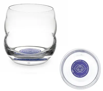 Produktbild von Trinkglas Mythos Chakra Stirn/Affirmation Intuition 0,25l - bleifreies Glas