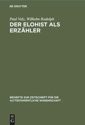 Produktbild von Der Elohist als Erzähler