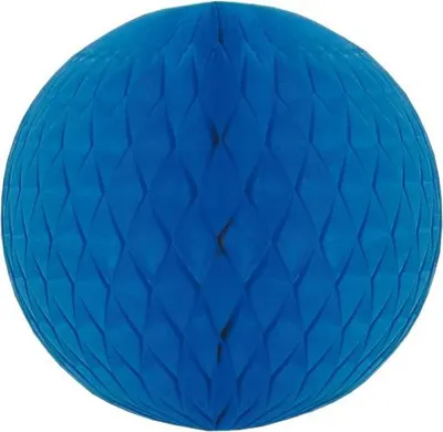 Produktbild von Wabenball Blau 30 cm, schwer entflammbar