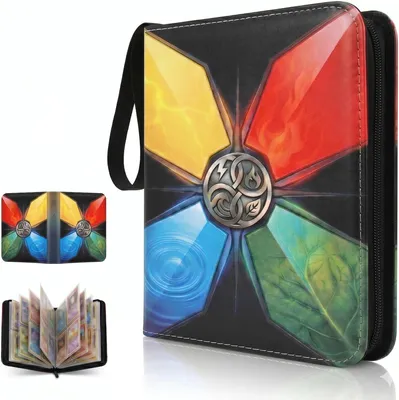 Imagen del producto de Álbum para cartas con 55 páginas, capacidad para 440 cartas, con fundas transparentes, ideal para archivar