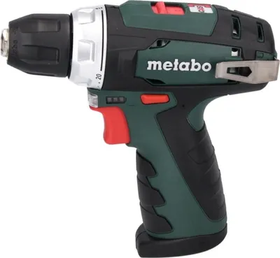 Produktbild von Metabo PowerMaxx BS Basic Set, Handbohrmaschine, Ohne Schlüssel, 1 cm, 1400 RPM, 1,8 cm, 1 cm
