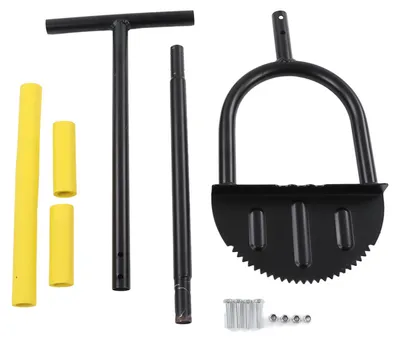 Produktbild von Manueller Rasenkantenschneider, Stahlstruktur, Sägezahnklinge, T-Griff, Schwammabdeckung, breites Pedal, Gartentrimmkantenwerkzeug