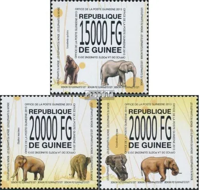 Produktbild von Briefmarken Guinea 2013 Mi 10097-10099 (kompl. Ausgabe) postfrisch Elefanten