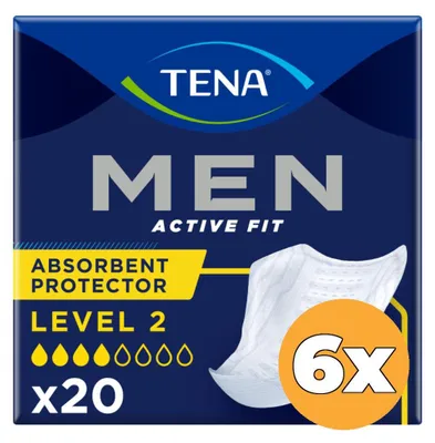 Productafbeelding van 6x Tena Men Active Fit Level 2 (20 stuks)