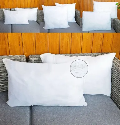 Produktbild von JACK 2er Set Innenkissen Kissenfüllung 30x50 45x45 40x60cm Inlett Wasserfest Wetterfest Kopfkissen Zierkissen Outdoor Kissen, Größe:30 x 50 cm