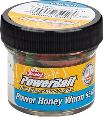 Zdjęcie produktu dla Berkley Nástraha PowerBait Honey Worm Zielony Pomarańczowy