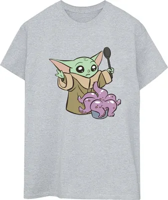 Produktbild von Star Wars - "The Mandalorian" T-Shirt für Damen BI45971 (XXL) (Grau)
