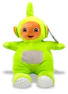Zdjęcie produktu dla Pluszak Dipsy z Teletubisiów – miękka zabawka o wysokości 38 cm