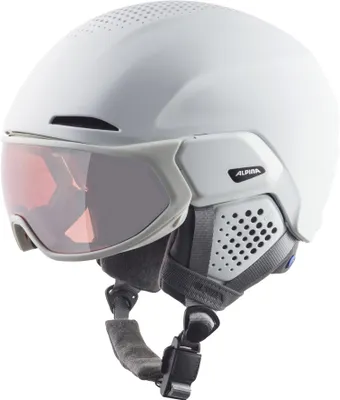 Produktbild von Alpina Alto QV Visier Skihelm Snowboardhelm white matt A9237 : 51 - 55 cm Grösse - Helme: 51 - 55 cm