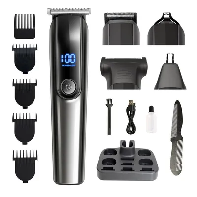 Produktbild von 5 in 1 Haarschneider,Haarschneideset mit 5 Grenzkämme,Haars Trimmer  für Bart, Haare & Konturen, mit Edelstahlklingen