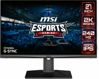 Produktbild von MSI Optix MAG274QRX, 68,6 cm (27"), 2560 x 1440 Pixel, Wide Quad HD, 1 ms, Schwarz