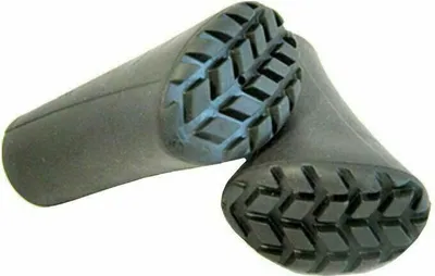 Zdjęcie produktu dla Fizan Rubber with Ring Black Wskazówki do nordic walking