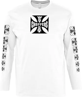 Obrázok produktu pre WCC West Coast Choppers Longsleeve Original Cross White-L