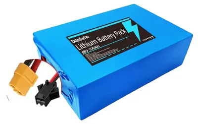 Image de Batterie lithium-ion, 48V, capacité de 100Ah, chargeur XT60-SM