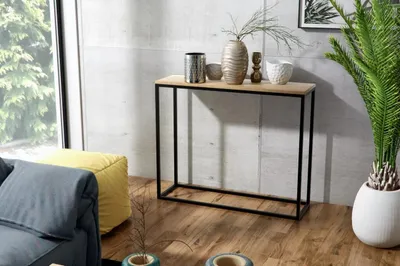Produktbild von Alva-Konsole 100 x 30 cm, Tischplatte 18 mm, Loft-Wandtisch für den Flur