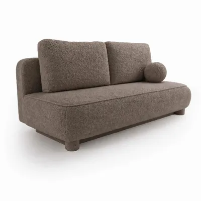 Produktbild von ANMIL Sofa VELA 209 × 96 x 96 cm – Schlafsofa mit Bettkasten in Obergine Stoff Quelle