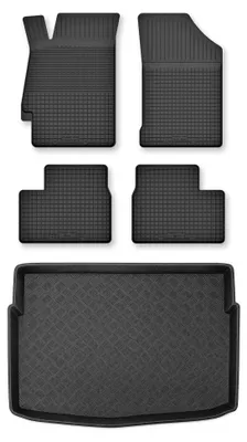 Produktbild von Gummimatten + Kofferraumwanne für Kia Stonic 2017- – Schwarz, Semi-Universal, angepasst – Wielganizator Semi-Universal