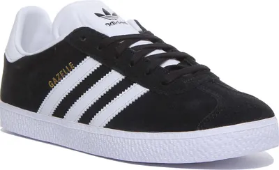 Produktbild von Adidas Gazelle J Vintage-Wiederauflage von 60er-Jahre-Schnürschuhen für Junioren in Blau Weiß – undefined / Blu White