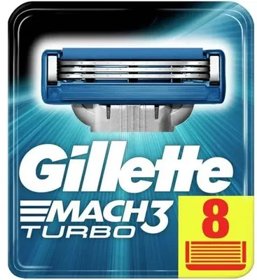 Productafbeelding van Gillette Mach3 Turbo Scheermesjes (8 stuks)