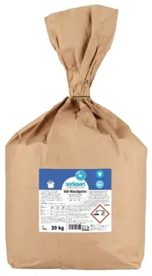 Productafbeelding van Ecologische Waspoeder 20kg voor Witte en Bonte Was – Krachtige Reiniger met Frisse Limoengeur, Vegan en Zonder Parfum voor Milieubewust Wassen