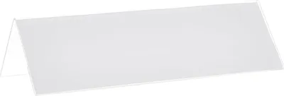 Produktbild von Tisch-Namensschild aus transparentem Acryl - Großformat 61x210 mm - Packung mit 10 Stück