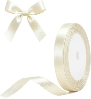 Imagen del producto de Cinta de regalo satinada, 1 unidad, 1 cm x 22 m, para decoración
