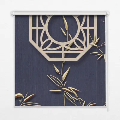 Produktbild von Seitenzug-Rollo Fensterrollo Jalousie - Thermo-Rollo Verdunkelungsrollo - 150x180 cm - See hinter den Blumen