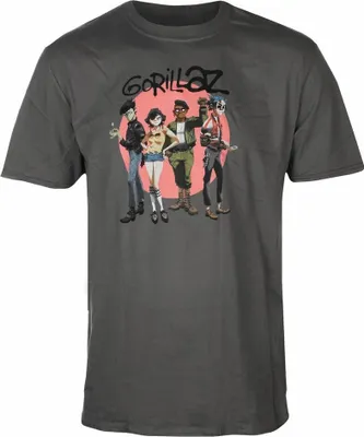 Image de Gorillaz - T-shirt homme/femme unie RO3995 (M) (Anthracite)