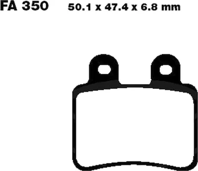 Produktbild von Bremsbeläge Hinterrad für Peugeot Geopolis 250 Executive ABS Baujahr 2007-2009 Bremsklotz von EBC - Neu