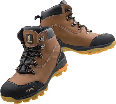Produktbild von Arbeitsstiefel Sicherheitsschuhe Schutzschuhe Stahlkappe S1 Braun Leder (121S1) Gr. 40