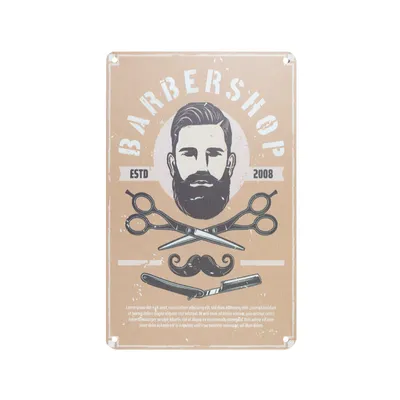Obrázok produktu pre Dekoračná tabuľa BARBER B027