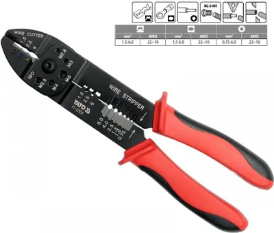 Image de Crmipzang, Pince à dénuder 240mm, Pince à embout de câble