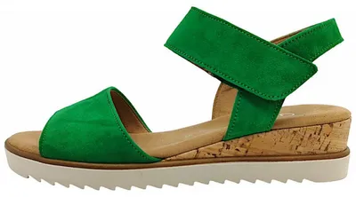 Immagine prodotto di Sandali da donna Gabor Comfort, modello piatto, color verde, ideali per il tempo libero