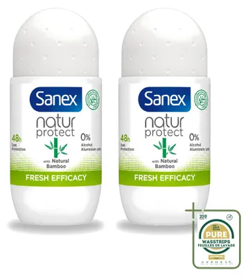 Obrázok produktu pre 2 x Deodorant Sanex Bamboo Fresh, roll-on, 50 ml - balenie (2 kusy)