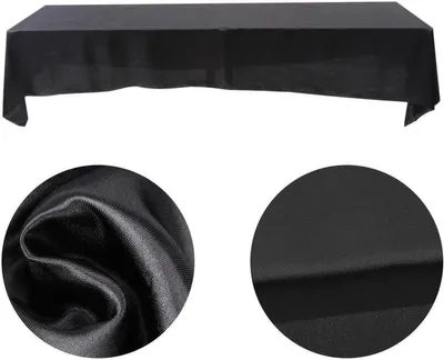 Rechteckige Tischdecke 149 x 322 cm, Fleckenbeständige Polyester Tischdecke für Feier, Hochzeit und Restaurantgebrauch