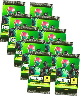Produktbild von Panini Fortnite Karten Hobby Serie 2 (2020/2021) - Fortnite Trading Cards Sammelkarten - 10 Booster