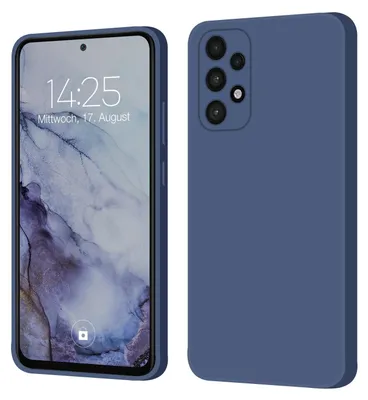 Produktbild von Hülle für Samsung Galaxy A53 5G Case Cover Bumper Smartphone Softgrip Schutzhülle Farbe: Lavendelblau
