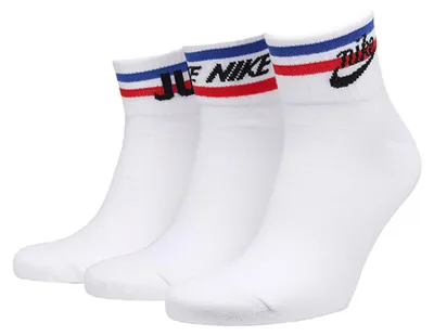 Immagine prodotto di Nike - Calzini "Essentials" per uomo/donna Unisex - Uso quotidiano (confezione da 3) PP1246 (38 EU - 42 EU) (Bianco)